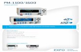 PM-1100-PM-1600.3-Ang · 2012-04-18 · PM-1100 and PM-1600 Power Meters SPECIFICATIONS A Model PM-1102X PM-1613/1623 PM-1613W/1623W Number of detectors 1 1/2 1/2 Detector type GeX