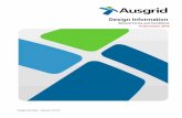Design Information - Ausgrid€¦ · Design information is valid for a maximum period of 12 months from the date of provision by Ausgrid to the date of submission to Ausgrid of a