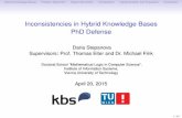 Inconsistencies in Hybrid Knowledge Bases PhD …people.mpi-inf.mpg.de/~dstepano/thesis/defense_talk.pdfHybrid Knowledge BasesProblem StatementRepair SemanticsComputationImplementation