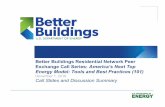 America’s Next Top Energy Model: Tools and Best Practices ... · of home energy upgrades. Better Buildings Residential Network Commitment: Provide DOE with annual number of residential