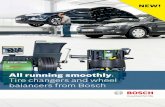 All running smoothly Tire changers and wheel balancers from Bosch€¦ · f WBE 4430 / WBE 4435 – All-rounders with loads of comfort f WBE 4230 / WBE 4235 – Digital wheel balancer