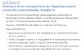 Governance barriers and opportunities for integrating ... DE/Thurs… · Governance barriers and opportunities for integrating ecosystem services into estuary and coastal management