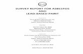 SURVEY REPORT FOR ASBESTOS AND LEAD-BASED PAINT Government... · 2020-03-13 · survey report for asbestos and lead-based paint prepared for: talley & smith architecture, inc. 409