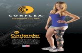 Contender - Corflexcorflex.com/ProductPDF/Corflex_POKB_Brochure_email.pdfContender ™ Post-Op Knee Brace The brace that stays in place. Graduated markings on the rails facilitate