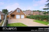 Lions Lane - media.onthemarket.com · Lions Lane Ashley Heath, Ringwood BH24 2HN Offers In Excess Of £575,000 Brand new 2000 sq ft luxury chalet Premier road in Ashley Heath Spacious