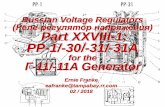 Russian Voltage Regulators регулятор напряжения Part ... XXVIII-1... · Russian generators differ from alternators in that the magnetic (exciter) field is stationary