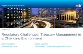 Regulatory Challenges: Treasury Management in a Changing ... · 2.5 3.0 3.4 3.4 4.1 5.1 5.3 5.7 5.7 7.5 -1.0 2.0 3.0 4.0 . 5.0 6.0 . 7.0 8.0 Barclay Deutsche Bank Royal Bank of Scotland