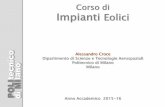 Corso di Impianti Eolici - Politecnico di Milano · MI tecnico lano Corso di Impianti Eolici ... Data available: 99.07 % (29617 bins on a tot of 29895); Location: Calabria (south