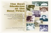 The Best Medicine at the Best Price · the best medicine at the best price: proven state strategies for lowering rx costs and protecting public health care programs 3 table of contents