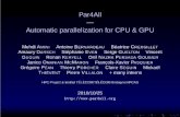 Par4All Automatic parallelization for CPU & ... Par4All â€” Automatic parallelization for CPU & GPU