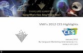 VMI’s 2012 ES Highlights€¦ · Potential Applications: Virtual reality gaming, 3DTV & 3D e-Commerce, 3D command and control centers, pin-point designation within 3D (e.g. for