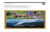 Natural Resource Vital Signs at Rocky Mountain National Park · 2017-10-30 · The Natural Resource Report Series is used to disseminate comprehensive information and analysis . about