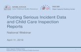 Posting Serious Incident Data and Child Care Inspection ... · Child Care and Development Fund (CCDF) Program, 81 Fed. Reg. 67,438, 67,446 (Sept. 30, 2016) ... allergic reaction requiring