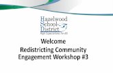 Redistricting Community Engagement Workshop · 2018-01-31 · Final Plan • Develop Enrollment Projections Using final redistricting map ... • McNair (7 Northwest, 5 West) •