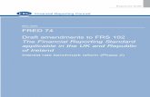 The Financial Reporting Standard applicable in the …...Financial Reporting Council May 2020 FRED 74 Draft amendments to FRS 102 The Financial Reporting Standard applicable in the