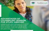 Advantages of counseling session for study abroad: