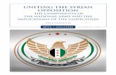 UNITING THE SYRIAN OPPOSITION - SETA · efforts via the Hawar Kilis Operation Room, which enabled all the armed groups together to coordinate the operation.5 Later, on December 31,