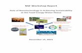 NSF Workshop Report D W - CMU · 2016-02-16 · 1 NSF Workshop Report. Role of Nanotechnology in Achieving Sustainability at the Food-Energy-Water-Nexus. December 15, 2015. A NIMAL