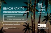 BEACH PARTY!€¦ · 10-11 March 2020 | Atlantis, Dubai 10-11 March 2020 Atlantis, The Palm, Dubai BEACH PARTY! RSVP by Thursday 13 February by emailing rsvp@theretailsummit.com When:
