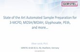 State of the Art Automated Sample Preparation for 3-MCPD ......3-MCPD - Summary „Sample Prep Solution“: Completely automated sample preparation according to AOCS Cd 29c-13 (DGF