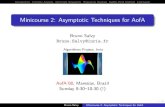 Minicourse 2: Asymptotic Techniques for AofAperso.ens-lyon.fr/bruno.salvy/talks/AofA08.pdf · Bruno Salvy Minicourse 2: Asymptotic Techniques for AofA. 13 / 36 Introduction Complex