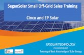 SegenSolar Small Off-Grid Sales Training Cinco and EP Solarportal.segensolar.co.za/reseller/docs/Zimbabwe EP... · Company Profile Beijing Epsolar Technology Co., Ltd. was established