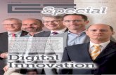 E-3 Special Fujitsu: Digital Innovation · Consulting Services; Armin Daubmann from Fujitsu and Professor Heiner Die-fenbach, Vice President Services Central Europe, Fujitsu. During