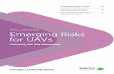ISSUE 5 AUGUST 2018 Emerging Risks for UAVs · UAV manufacturers have begun to capitalise on the rising demand for niche uses of UAVs. For example, New Zealand-based manufacturer