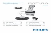 For product information and support, visit POCKET MEMO · grabación 103 5.1 Utilizar Philips SpeechExec 103 5.1.1 Configuración avanzada 103 5.1.2 Descargar grabaciones al ordenador