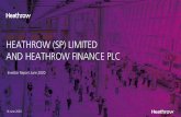 HEATHROW (SP) LIMITED AND HEATHROW FINANCE PLC · • Heathrow Finance is forecast to breach its RAR and ICR covenant tests in relation to the financial year ending 31 December 2020,