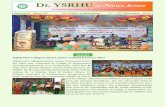 Dr. YSRHU e-News letter · ticipated. A brochure on ‘Energy efficiency in agriculture and allied sectors’ was released for distri-bution to the farmers. On 11.12.2018, KVK, Venkataramannagudem