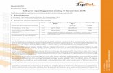 Reporting period Results for announcement to the market · ZipTel continues to support and advise SDM on software development for the Convo App. The Convo App has been refined over