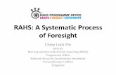 RAHS: A Systematic Process of Foresight · Morphological Analysis A multivariate approach to generate plausible scenarios Scenario #1 ... the Complex and the Complicated Sensemake
