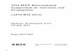 2011 IEEE International ; 2 - GBV · 2011IEEEInternational SymposiumonAntennasand Propagation (APSURSI2011) Spokane,Washington,USA 3-8July2011 Pages829-1665 4IEEE IEEECatalog Number: