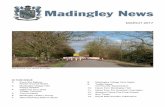 madingley march 2017 master Layout 1 · Roger and Lesley Buckley Email: madingley.newsletter@gmail.com Telephone: 01954 211276 Lizi Ingham and her daughters, outward-bound PARISH