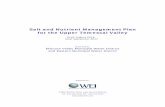 Salt and Nutrient Management Plan for the Upper Temescal ... · 2.2.3 of this report. 27 Range of values selected based on range of observed nitrate concentration measurements at
