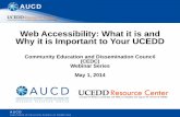 Community Education and Dissemination Council (CEDC ... Accessiblity.pdfDivision of Continuing Education from 1998 -2011, where he taught a variety of courses in web design, scripting,