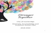 Stronger Together: City of Cambridge Diversity ......The development of the Diversity, Accessibility and Inclusion Action Plan addresses the need to have a strategic and coordinated