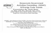 Grassroots Government Activities Committee (GGAC) & Energy ... · City of Houston Mechanical Code and Recycling Committee’s AEE Life Member. Why? • Member involvement and engagement