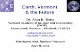 Earth, Vermont & the Futurealanbetts.com/workspace/uploads/earthvermontfuture-april9-130220… · Climate Change • One of the many great challenges for the 21st century • We are