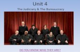 The Judiciary & The Bureaucracy · Legislative branch check on the judicial branch • Congress has the power to change appellate jurisdiction of federal courts. o. Legislative branch
