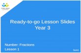 Ready-to-go Lesson Slides Year 3 · specialist maths tutors to support the target groups in your school. These ready-to-go slides are designed to work alongside our interventions