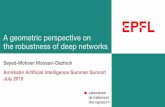 A geometric perspective on the robustness of deep networkssmoosavi.me/slides/talk_aut_july2019.pdf · Adversarial examples are “blind spots”. Deep classifiers are “too linear”.