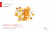 Conférence Industrie 4 - alliance-tt.ch · Conférence Industrie 4.0 Data analysis to improve production efficiency Professeur Pierre Bressy, 2 mai 2019