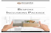 ESPOKE INLUSIONS PAKAGE€¦ · Stackstone - Flat stackstone with mitred edge ... lothesline -Slim fold down clothelines Letterbox - Supply and install letterbox including house numbers.