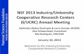NSF 2013 Industry/University BEGINBEGIN …13/BabuSlides.pdf7. Embedded Systems 8. Experimental Research in Computer Systems 9. Hybrid Multicore Productivity Research 10. Net-Centrics