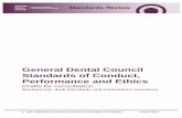 General Dental Council Standards of Conduct, Performance ... · 4 GDC Standards of Conduct, Performance and Ethics Consultation October 2012 Background The General Dental Council