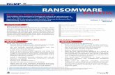 RANSOMWARE - Niagara College · • You may be extorted for more money after the original ransom is paid. • You can make yourself a future target. • Extortion via Ransomware is