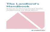 The Landlord's Handbook · It’s about time too. For too long, landlords have had to rely on property managers. If they choose poorly, that property manager ends up costing them