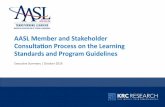 AASL Member and Stakeholder onsultation Process on the ... · self-evaluation with students, and evaluation tools for teacher librarians. conversation around what we hoped teachers